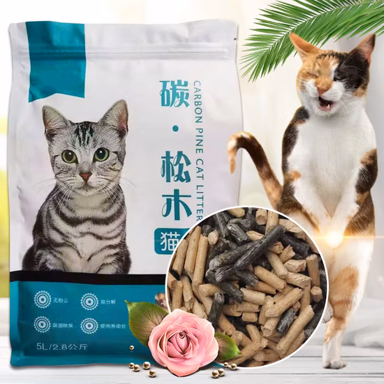 OEM/ODM 천연 삼나무, 청소가 쉬운 소나무 고양이 쓰레기 목재 펠릿